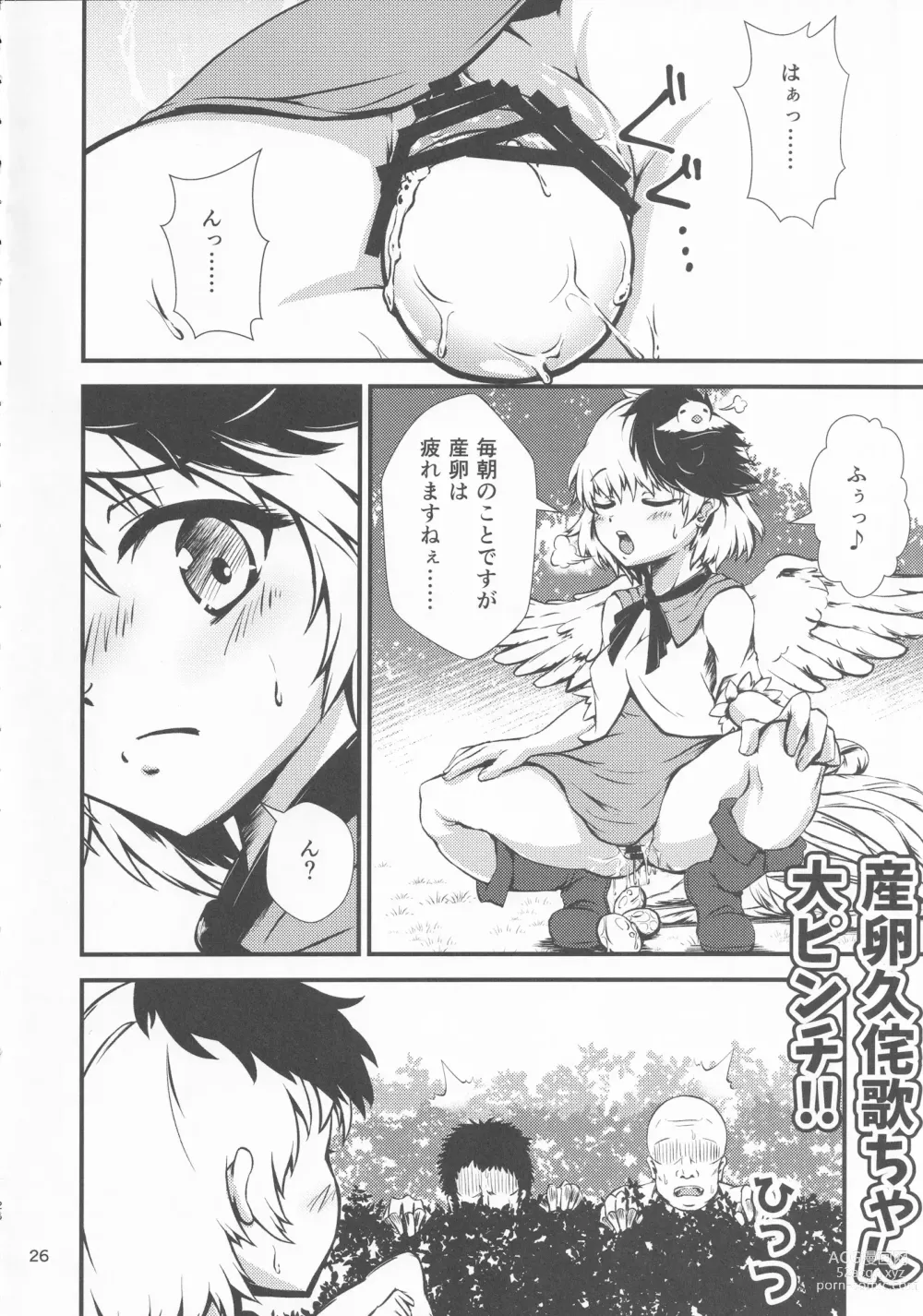 Page 25 of doujinshi Touhou Chakui Bukkake Goudou