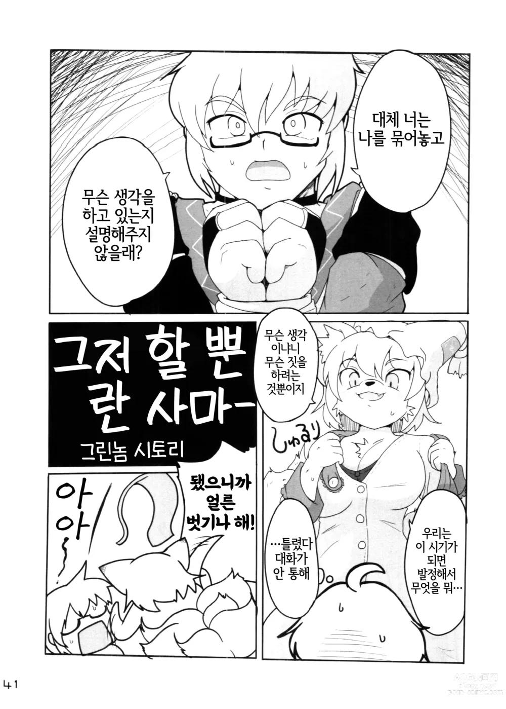 Page 41 of doujinshi Touhou PLUMFUR 4