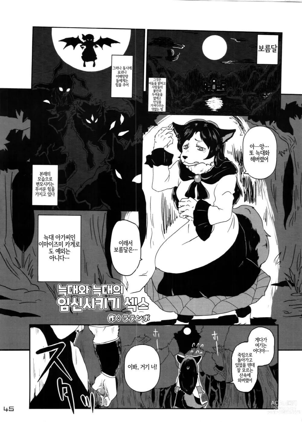 Page 45 of doujinshi Touhou PLUMFUR 4