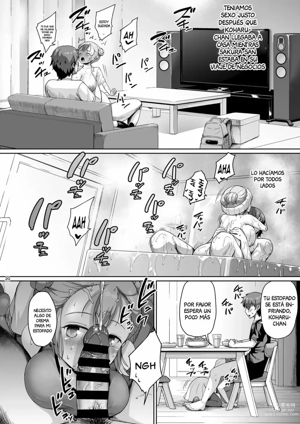 Page 19 of doujinshi Kyonyuu no Oyako ni Osewa ni Nattemasu. 1-2