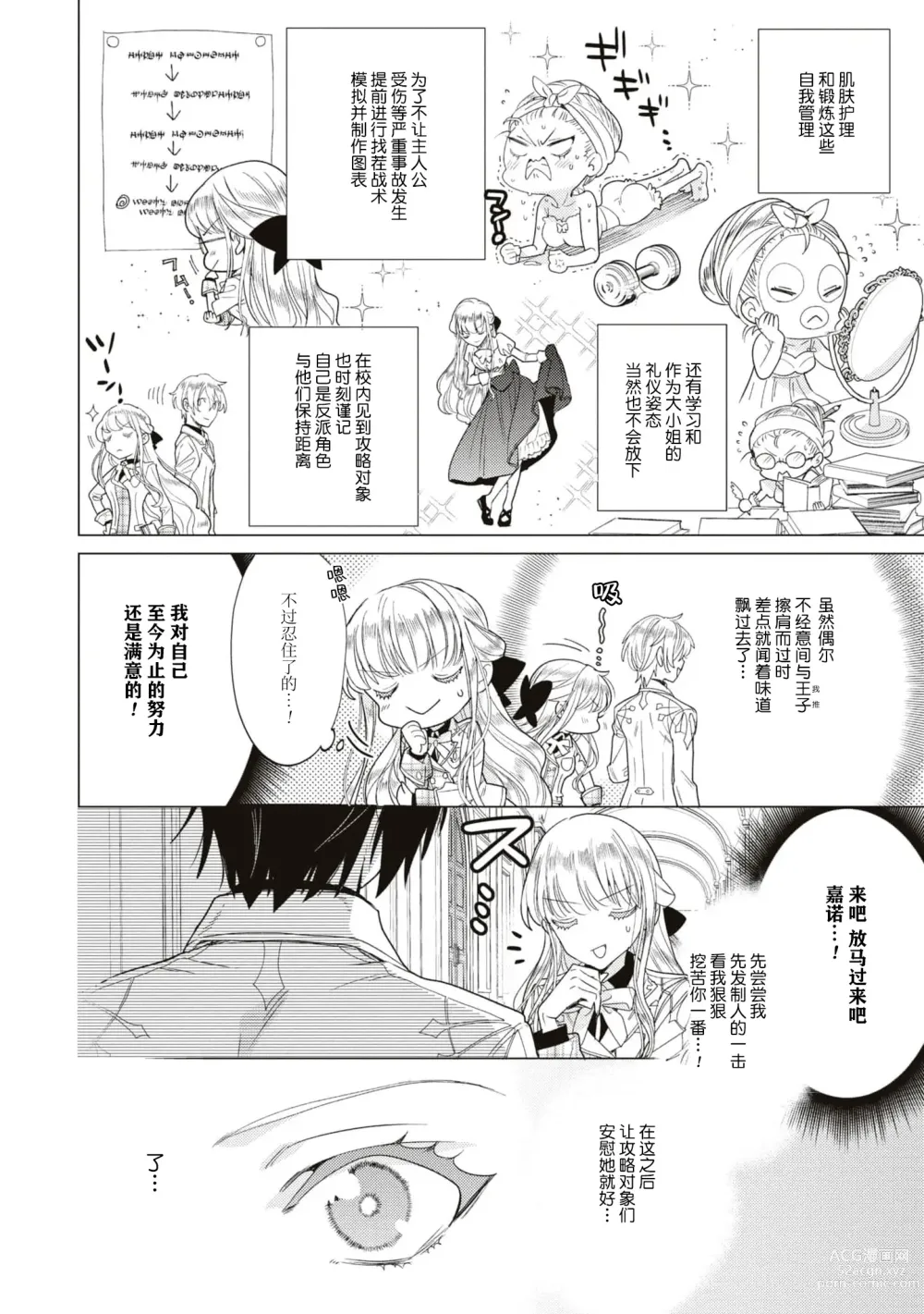 Page 8 of manga 全力扮演恶役大小姐的我，却遇上变成邻国王子的性转主人公