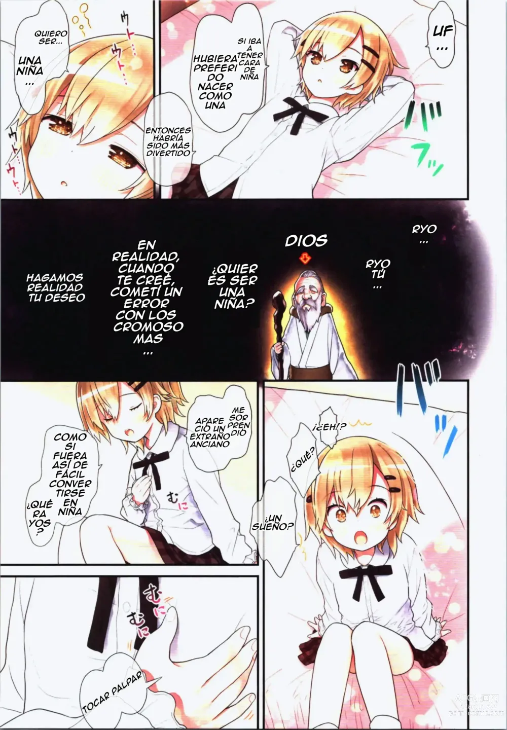 Page 5 of doujinshi TS Shoujo Ryou-chan no Mesu Ochi