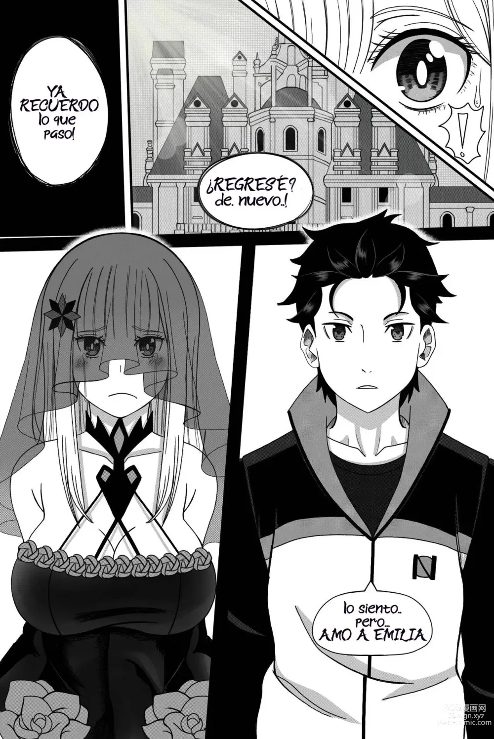 Page 1 of doujinshi Rezero: Return by Bodyswap!