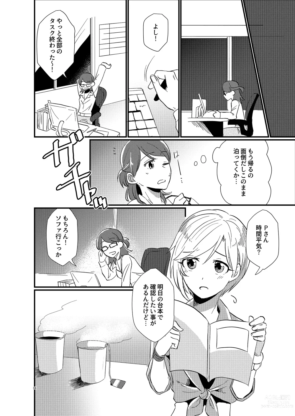 Page 36 of doujinshi Idol ga Producer o Suki na Wake ga Nai!