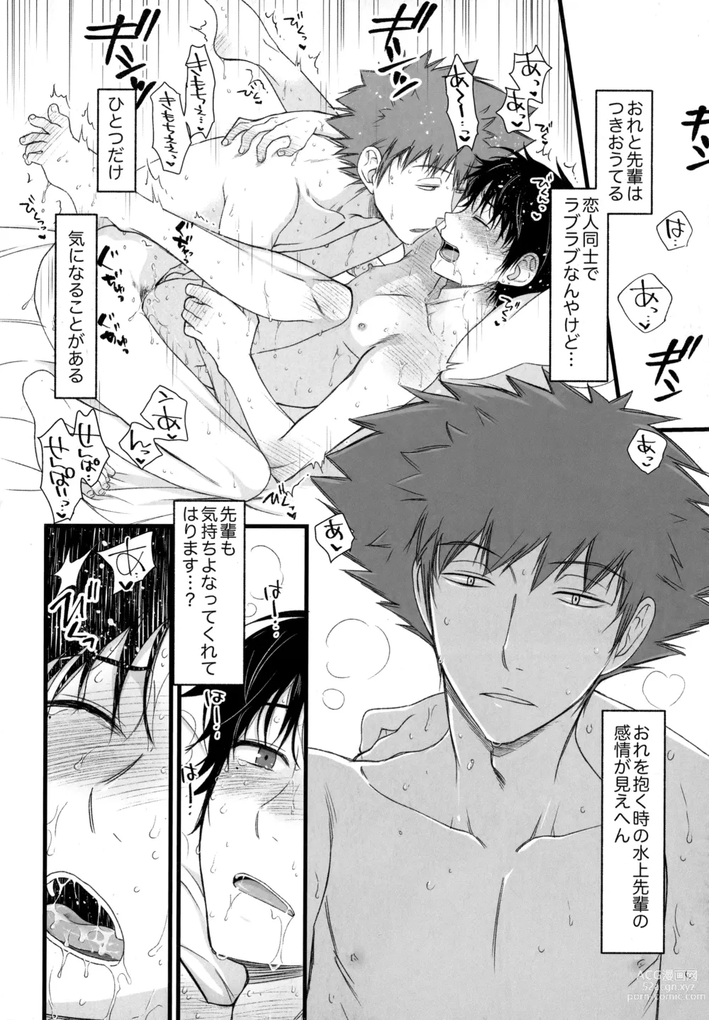 Page 3 of doujinshi Senpai wa, Ore no mon nande