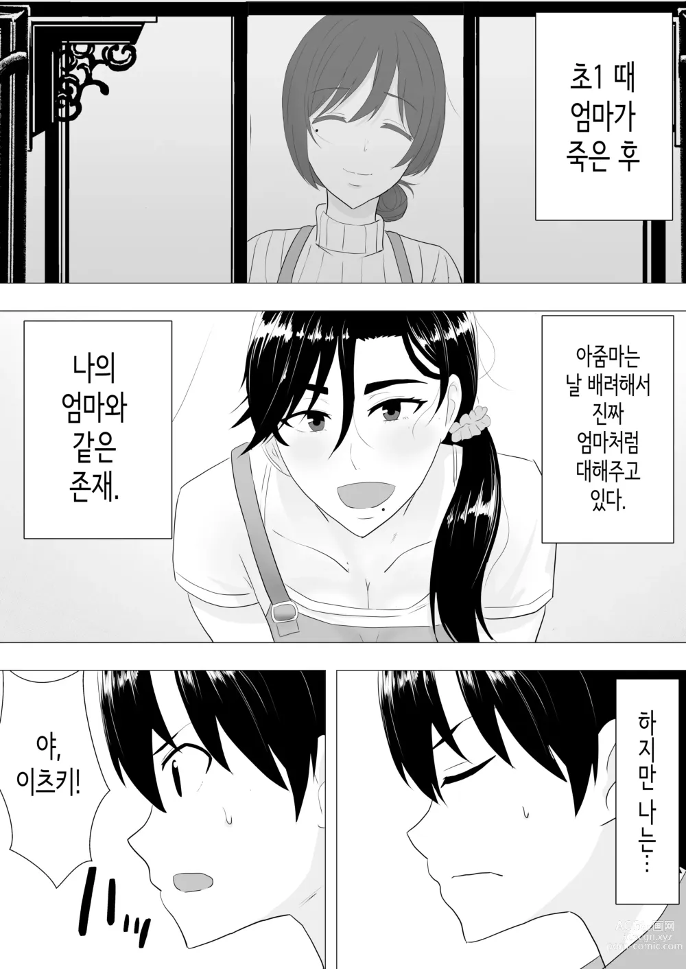 Page 9 of doujinshi 드센 엄마 ~활기찬 엄마가 내 왕자지에 함락되기까지~