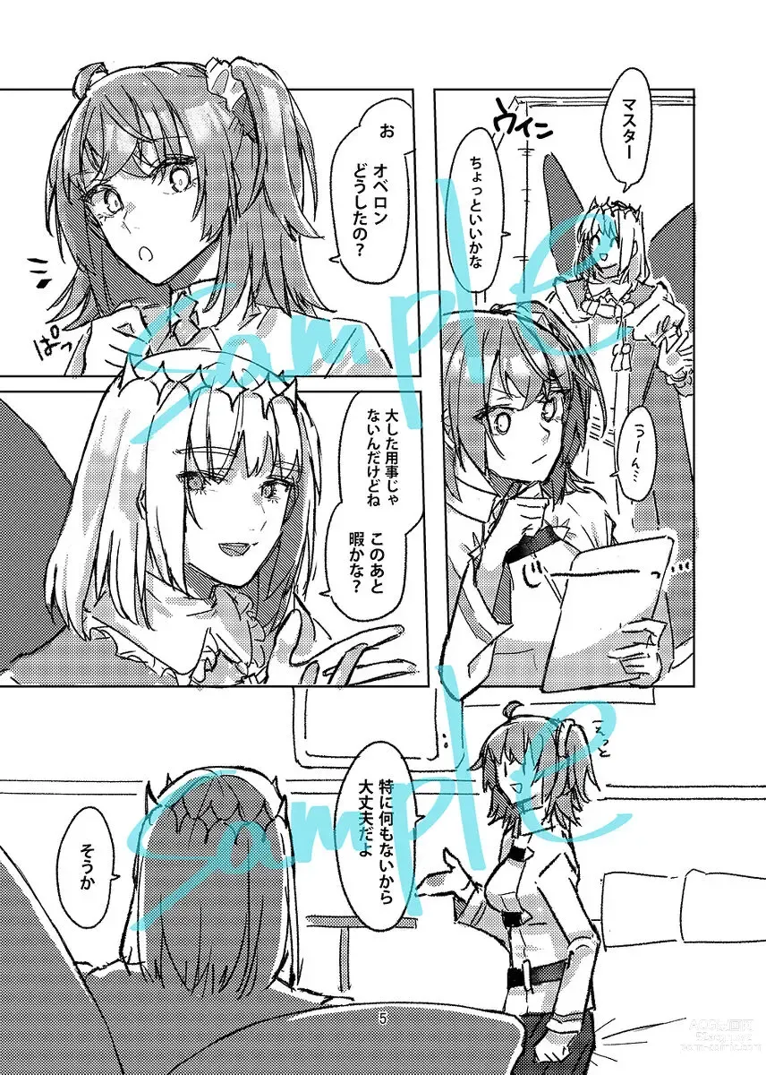 Page 2 of doujinshi [Nekokai) Oberon no shibire go na! ▼[ fate grand order )