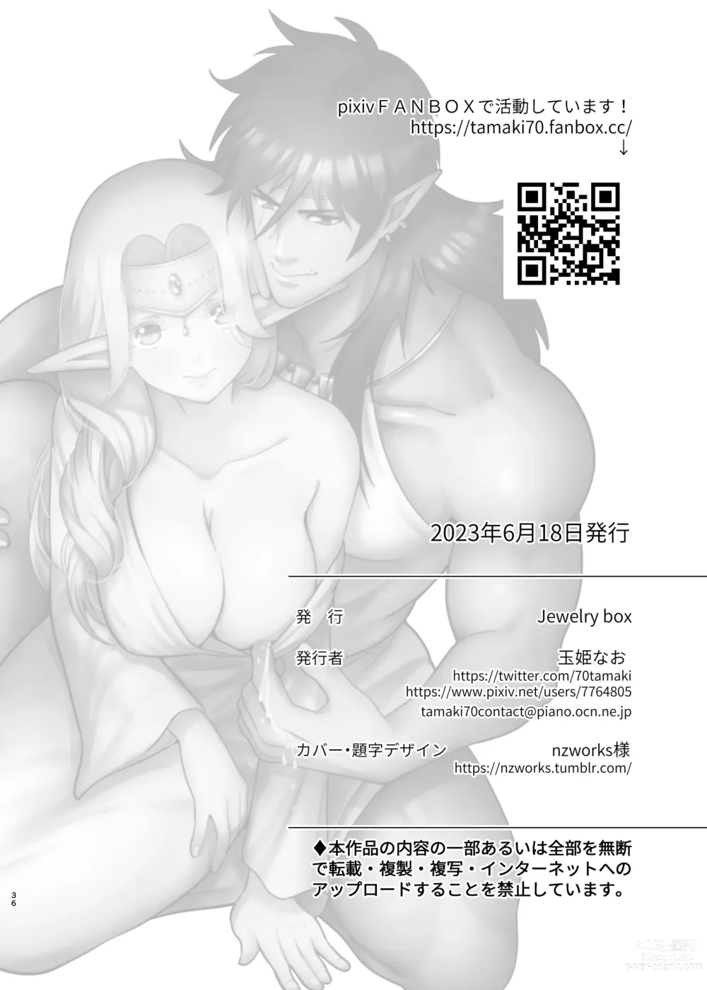 Page 35 of doujinshi Orc no Hanayome After