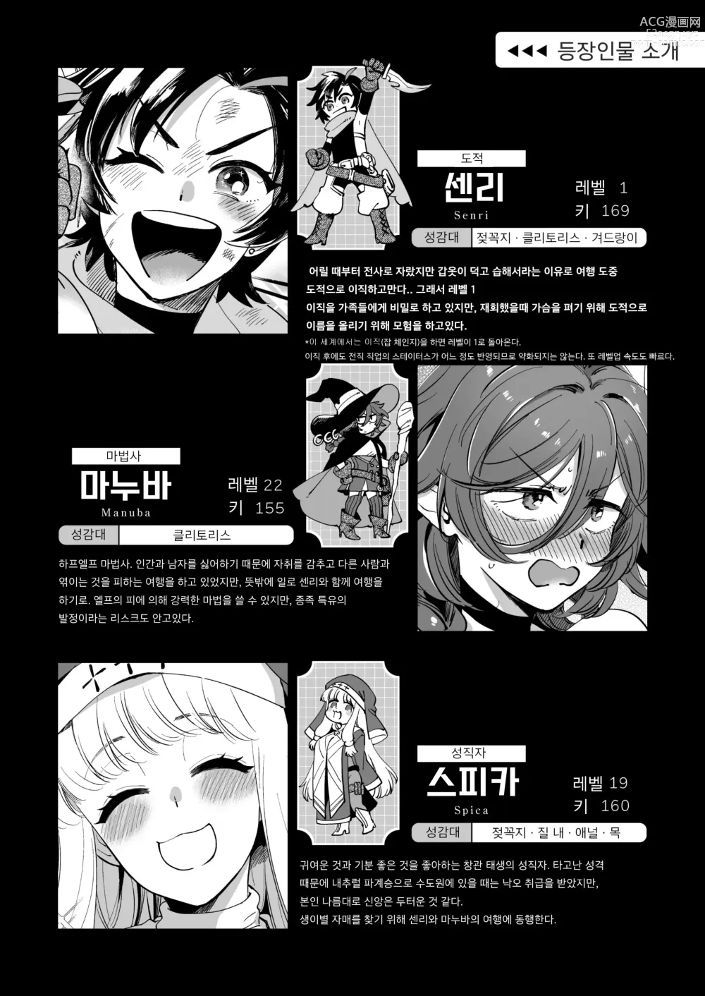 Page 2 of doujinshi Nakayoshi Onna Boukensha wa Yoru ni Naru to Yadoya de Mechakucha Ecchi Suru｜사이좋은 여자모험가는 비밀의 특훈을 하고 있는 것 같다