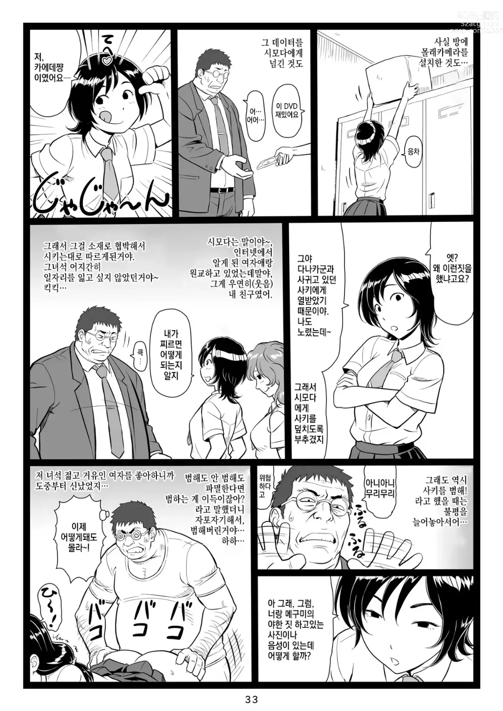 Page 33 of doujinshi Tawawa de Akarui Yakyuubu Manager ga Inshitsu na Kyoushi no Wana ni... Kanketsuhen