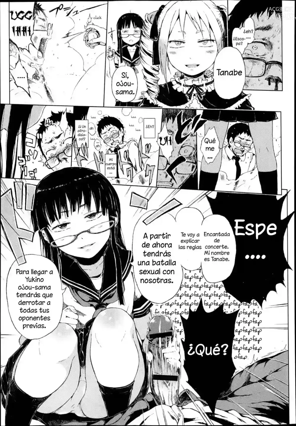 Page 5 of manga Escape del vagon de las niñas Cap.1