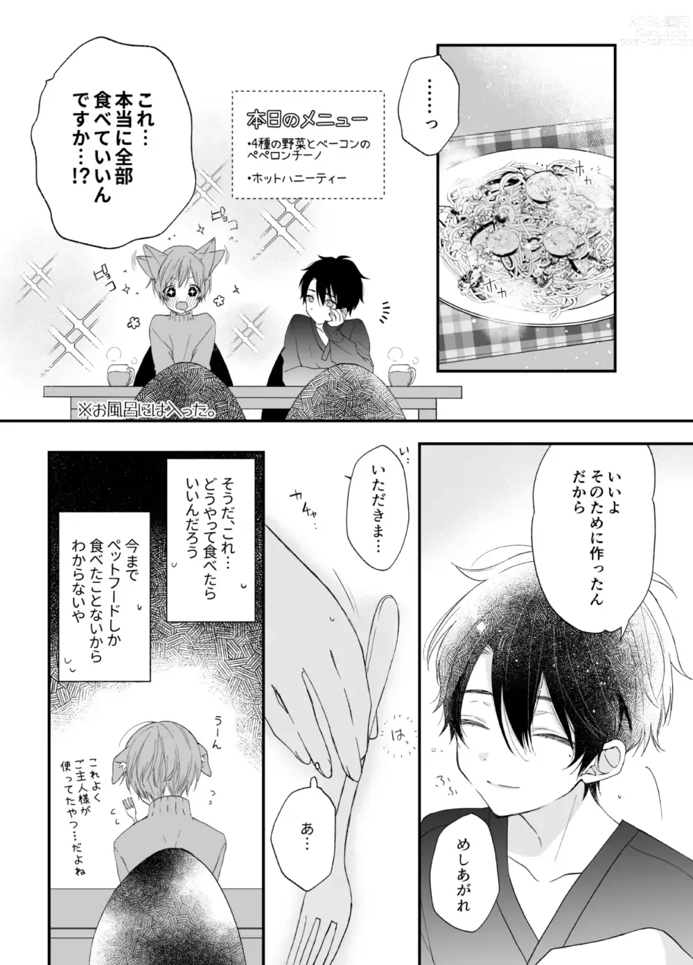 Page 4 of doujinshi Suterareta Kemonohito ga Hirowarete mesuka Choukyou de Pet ni naru hanashi