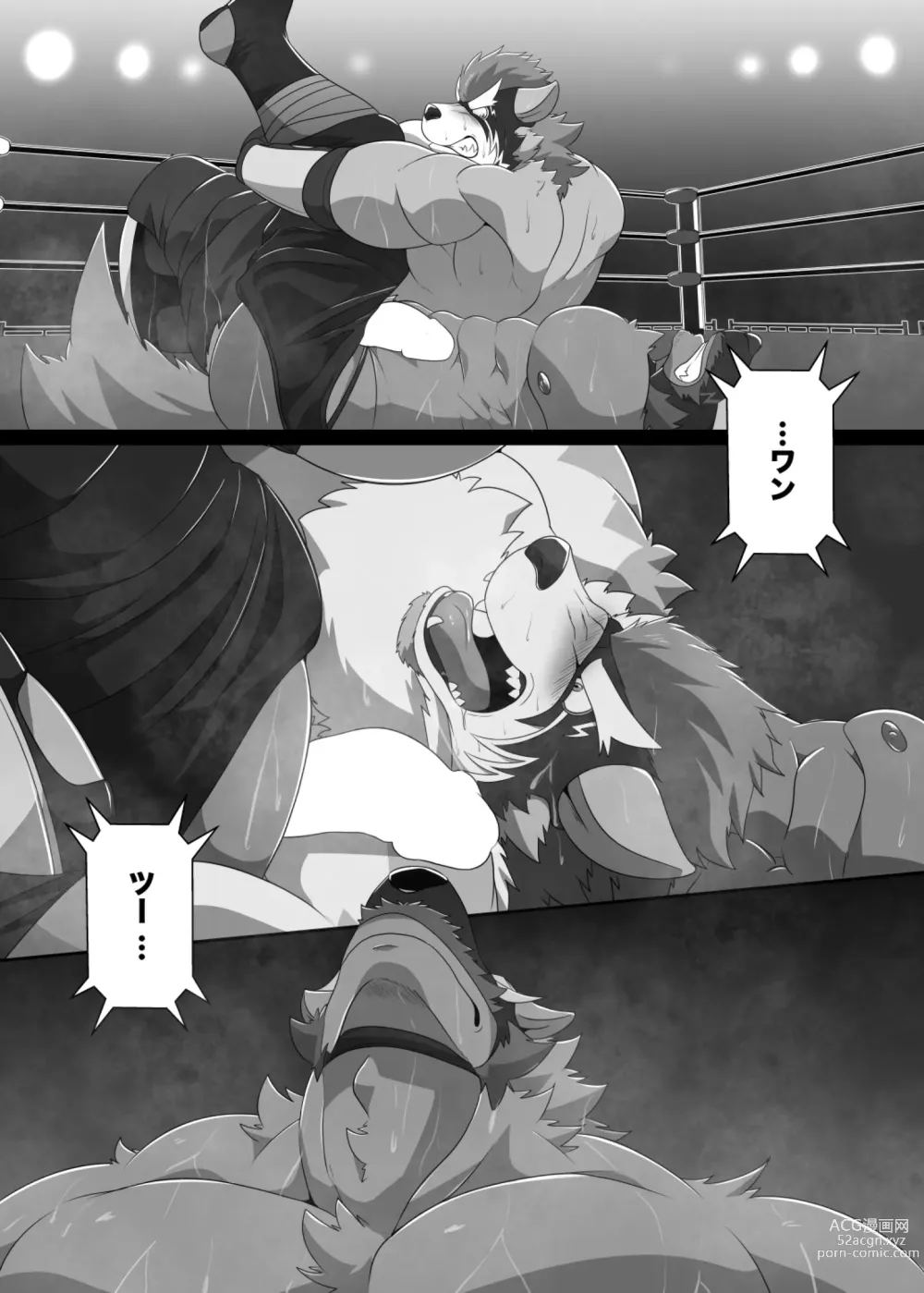 Page 60 of doujinshi Pro Wrestling Kiba 2nd Bout