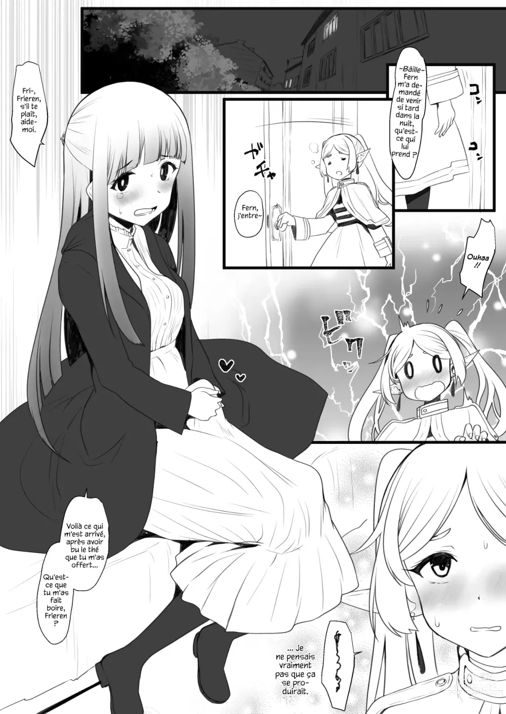 Page 1 of doujinshi Hen na Ocha Nonde Futanari ni Natta Fern x Frieren