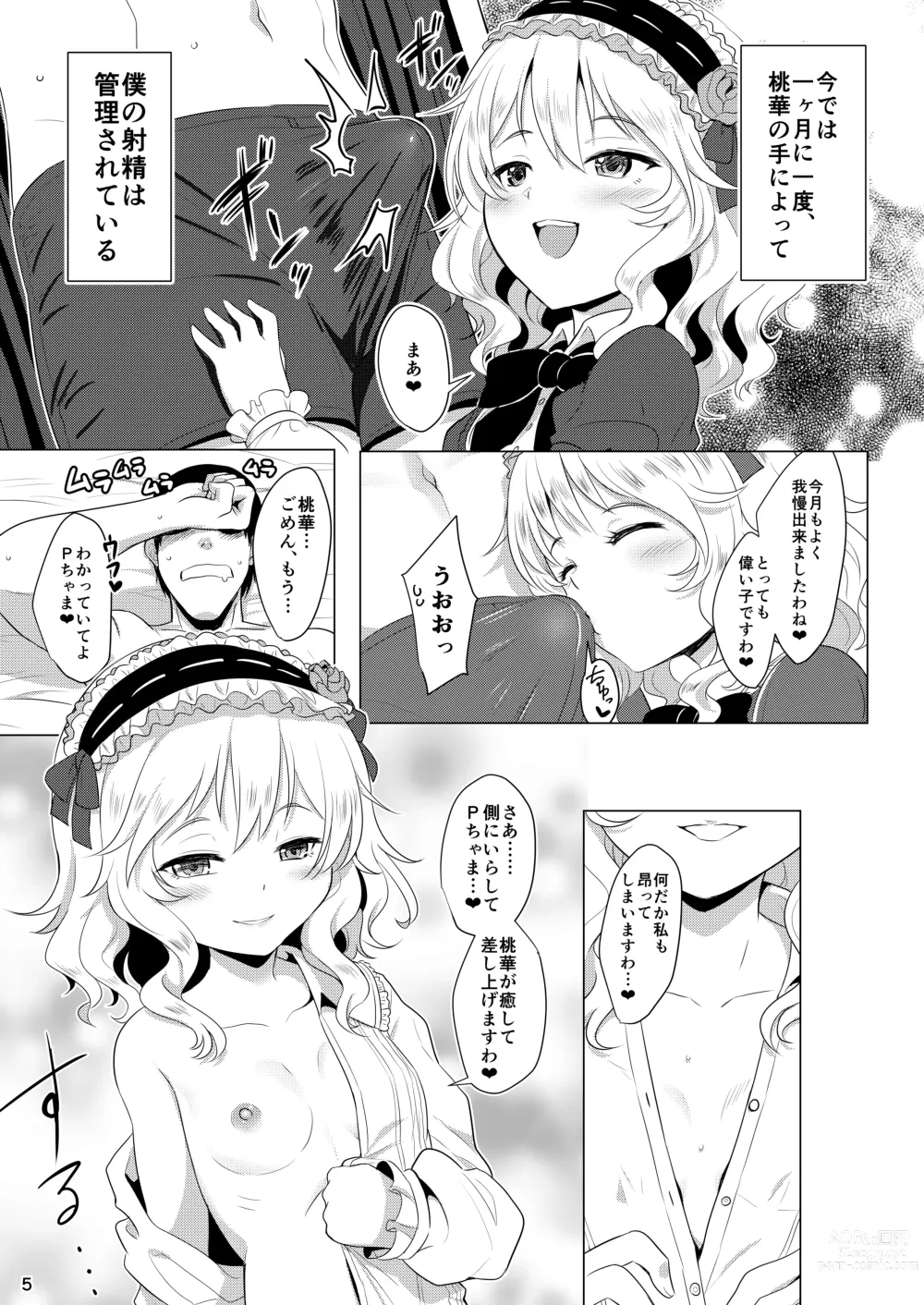 Page 4 of doujinshi Momoiro Quartet +  Momoka Yoitsuma Horizontal World 2015~2022 Momoka Matome