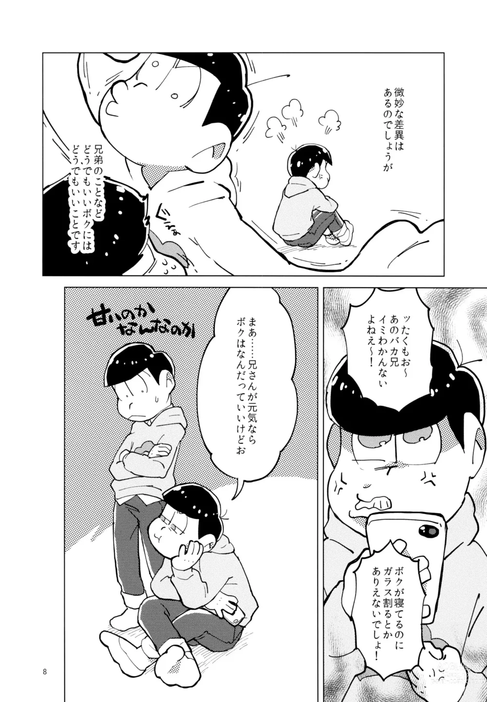 Page 8 of doujinshi Kimi-tachi Peach Papaya Mango da ne