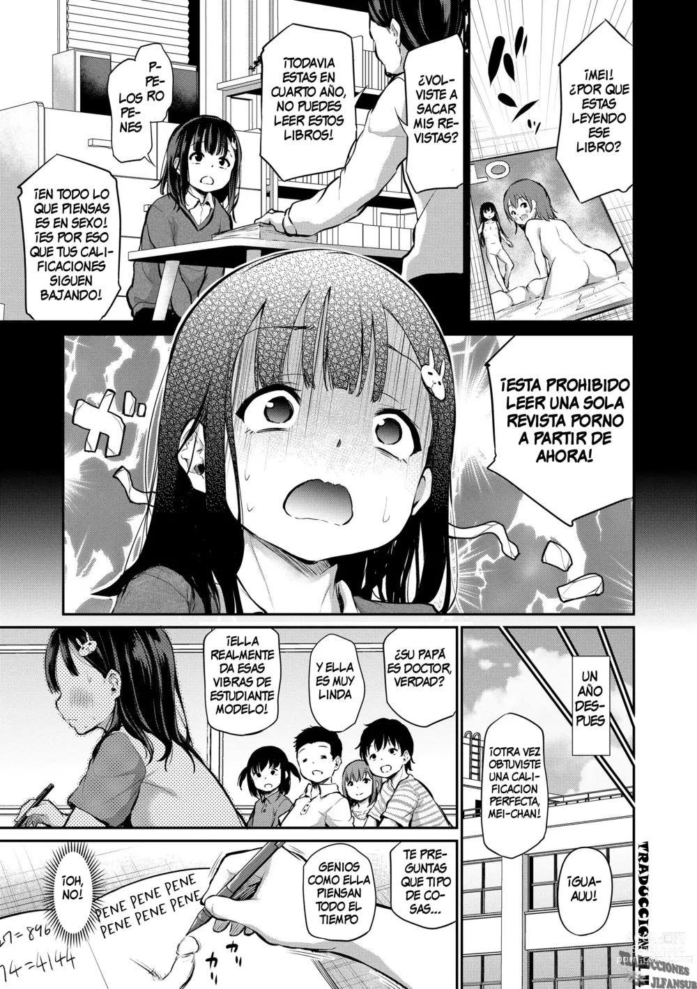 Page 1 of manga Sensei, Please Show Me Your Dick! (decensored)