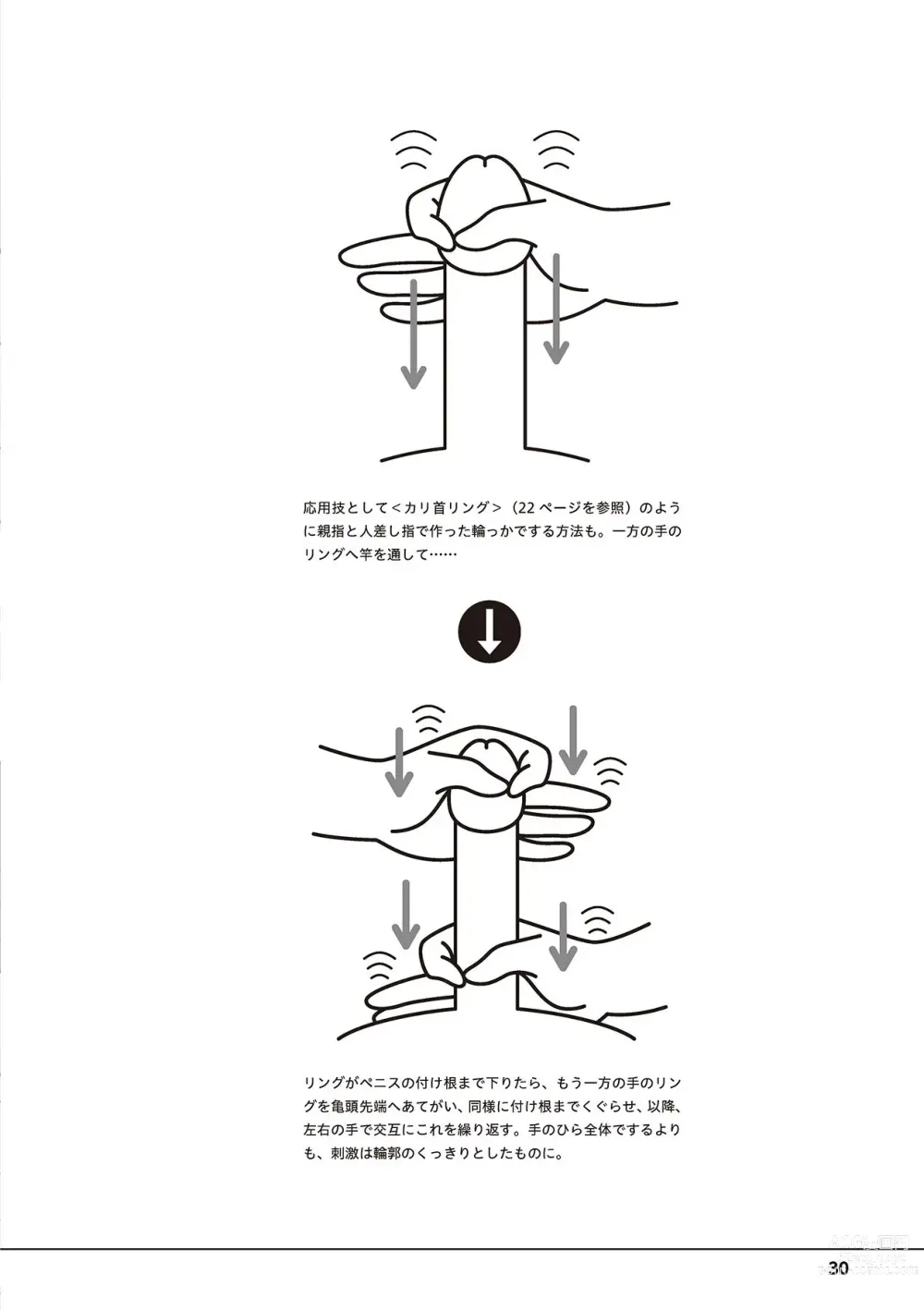 Page 32 of manga Otoko no Jii Onanie Kanzen Manual Illustration Han...... Onanie Play