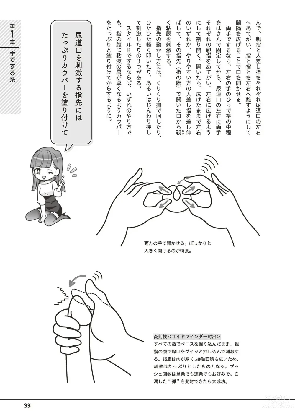 Page 35 of manga Otoko no Jii Onanie Kanzen Manual Illustration Han...... Onanie Play