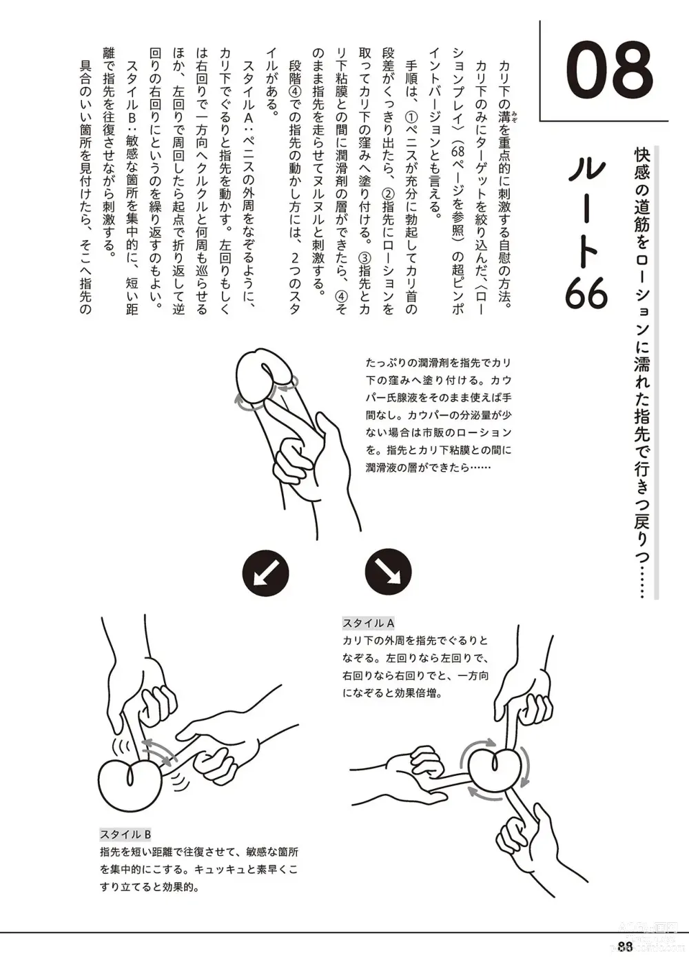 Page 90 of manga Otoko no Jii Onanie Kanzen Manual Illustration Han...... Onanie Play