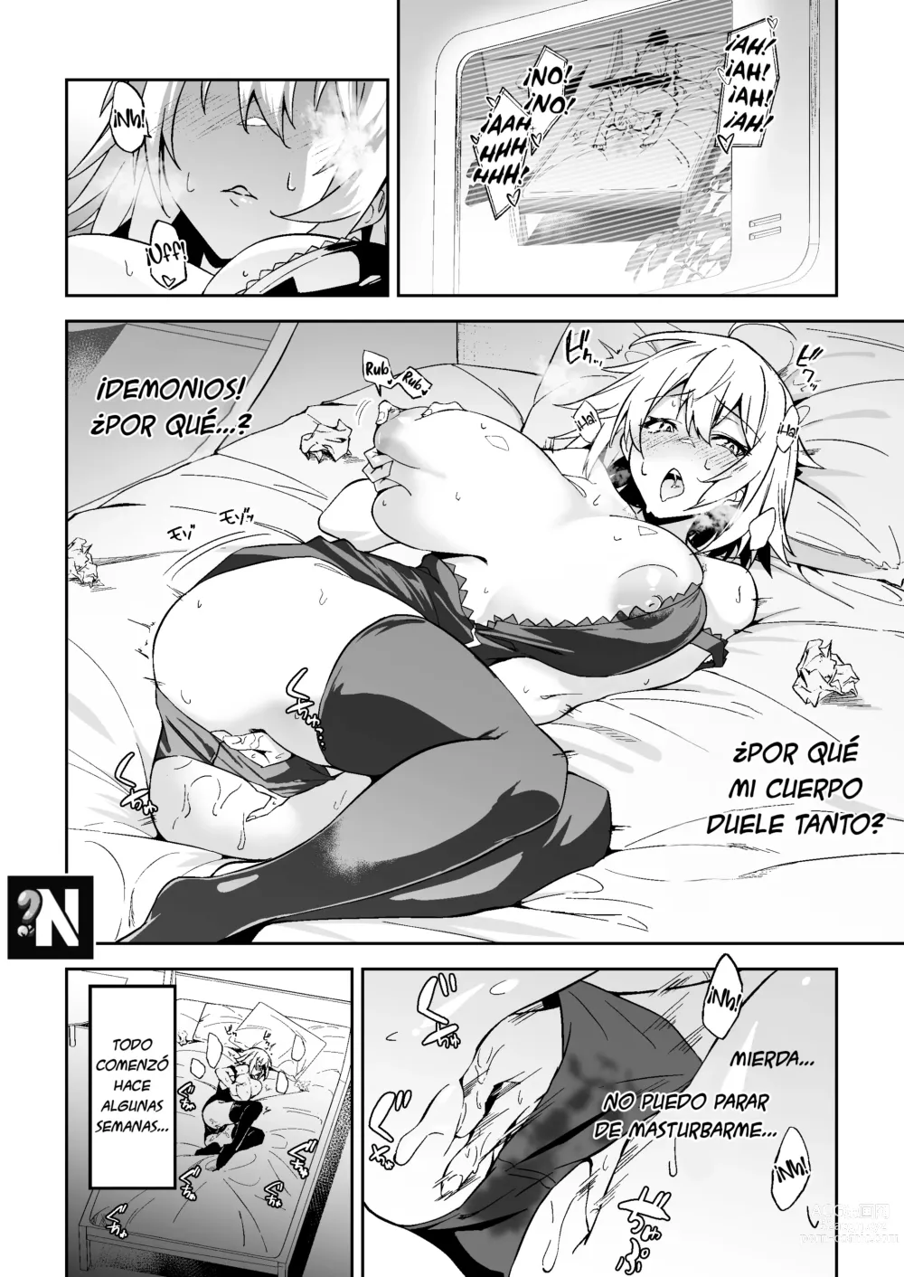 Page 4 of doujinshi Jeanne Alter, Ahogándose en el Placer