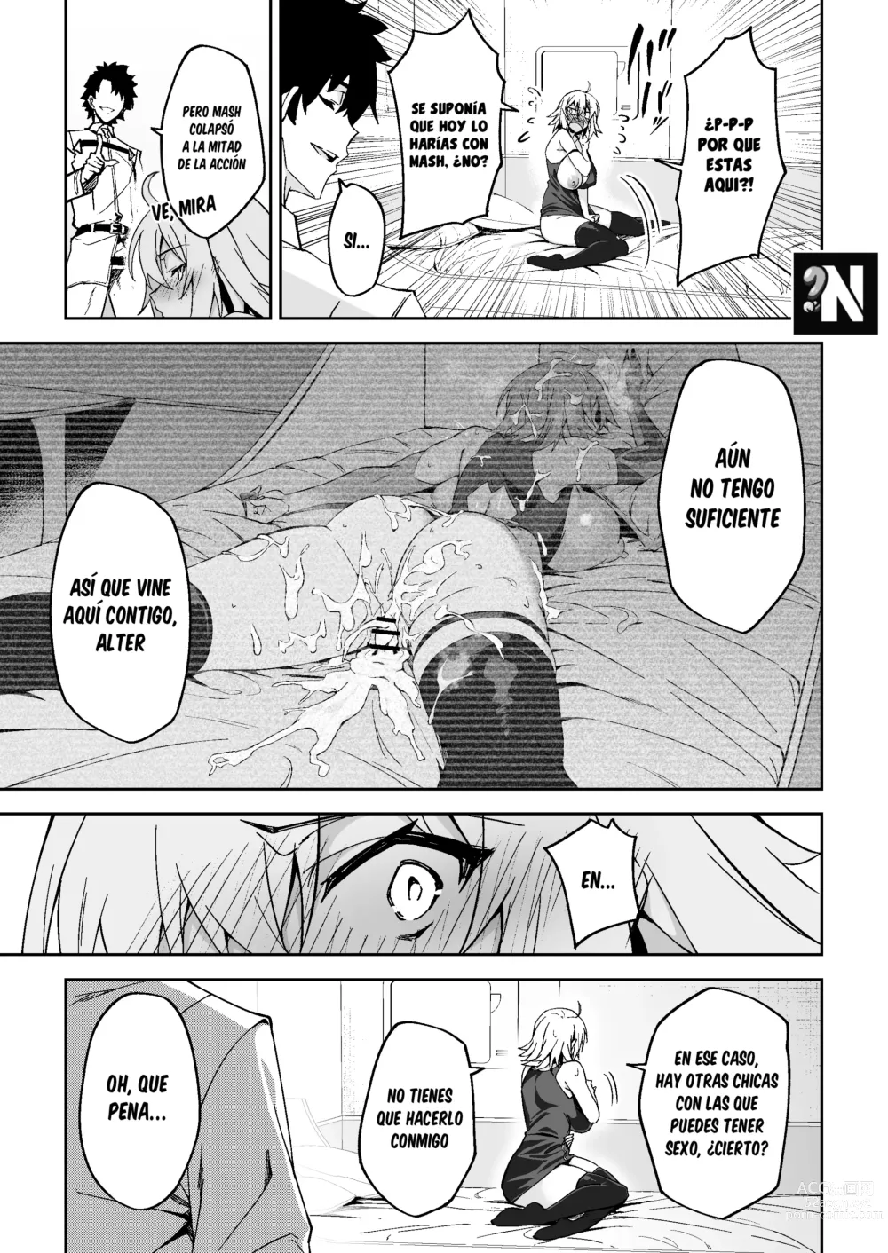 Page 9 of doujinshi Jeanne Alter, Ahogándose en el Placer