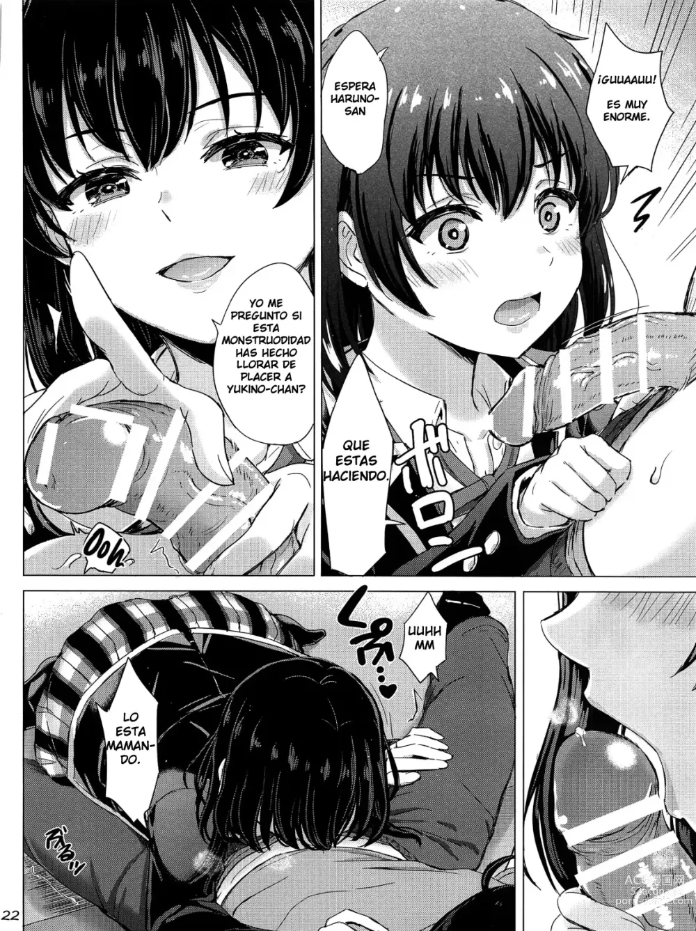 Page 21 of doujinshi The Naughty Secrets of the Yukinoshita Sisters.