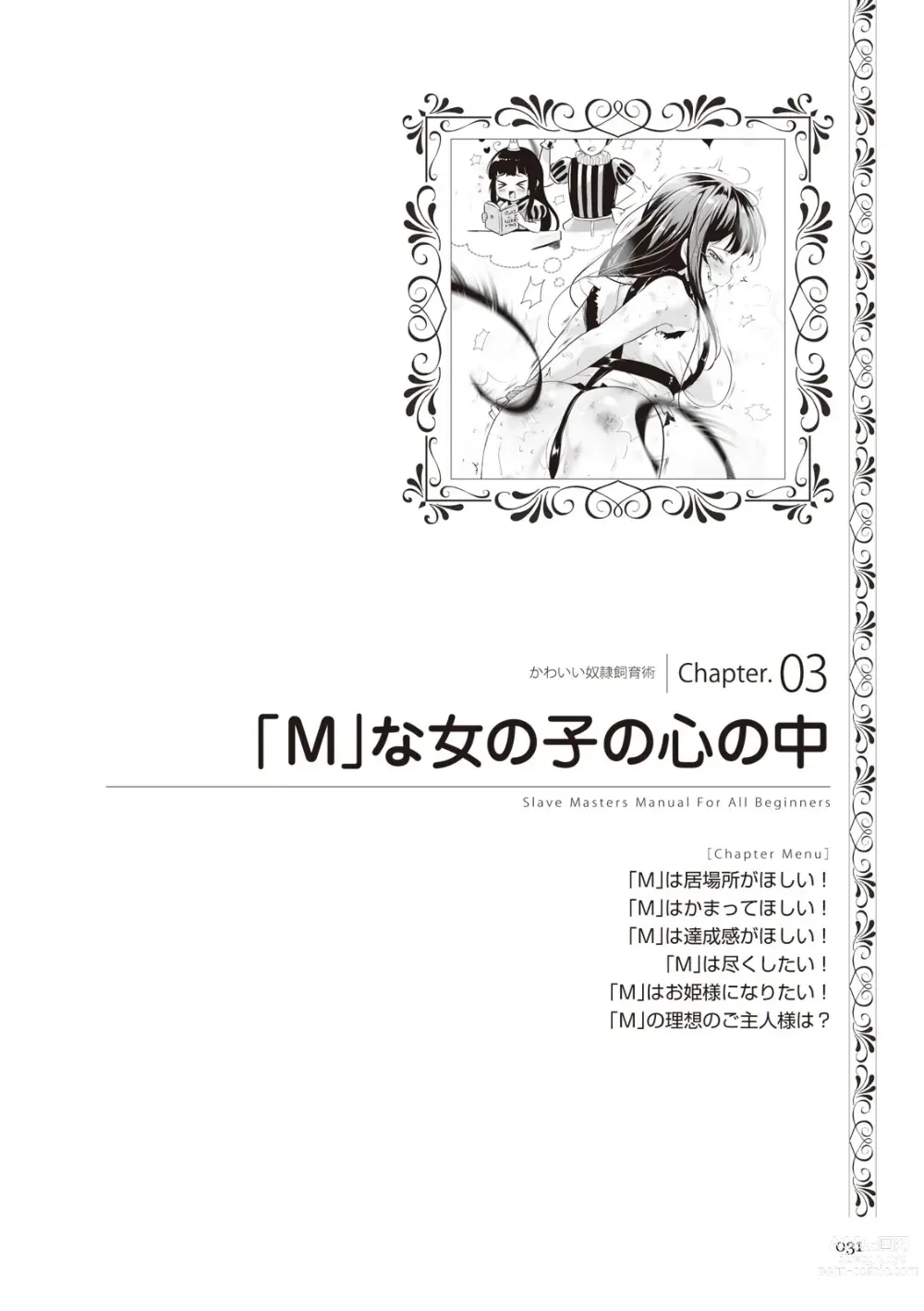 Page 31 of manga Zero kara Hajimeru SM Manual Kawaii Dorei Shiikujutsu