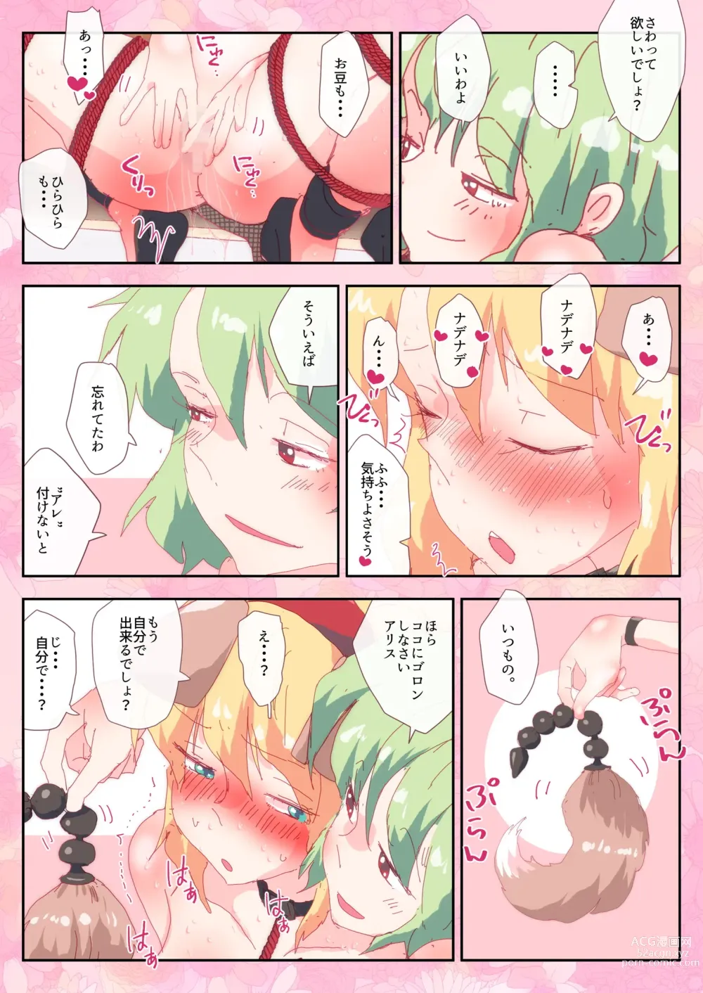 Page 4 of doujinshi Hazukashii no ga Kimochiii, Wanwan Alice-chan.