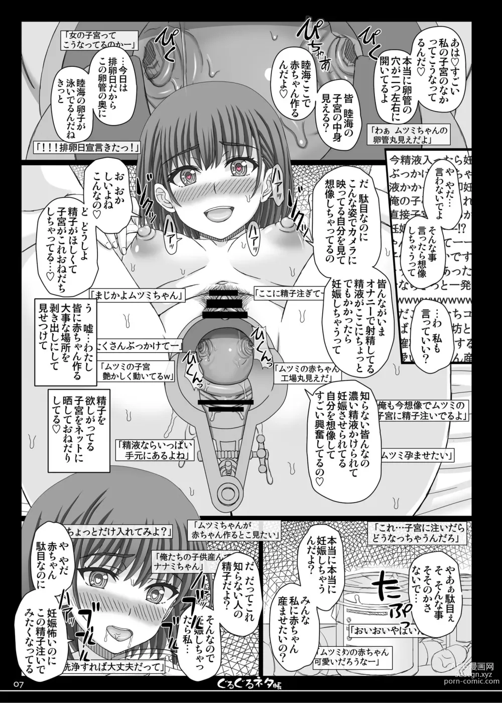 Page 6 of doujinshi Shikyuu Mise Self Jusei Haishin-chan