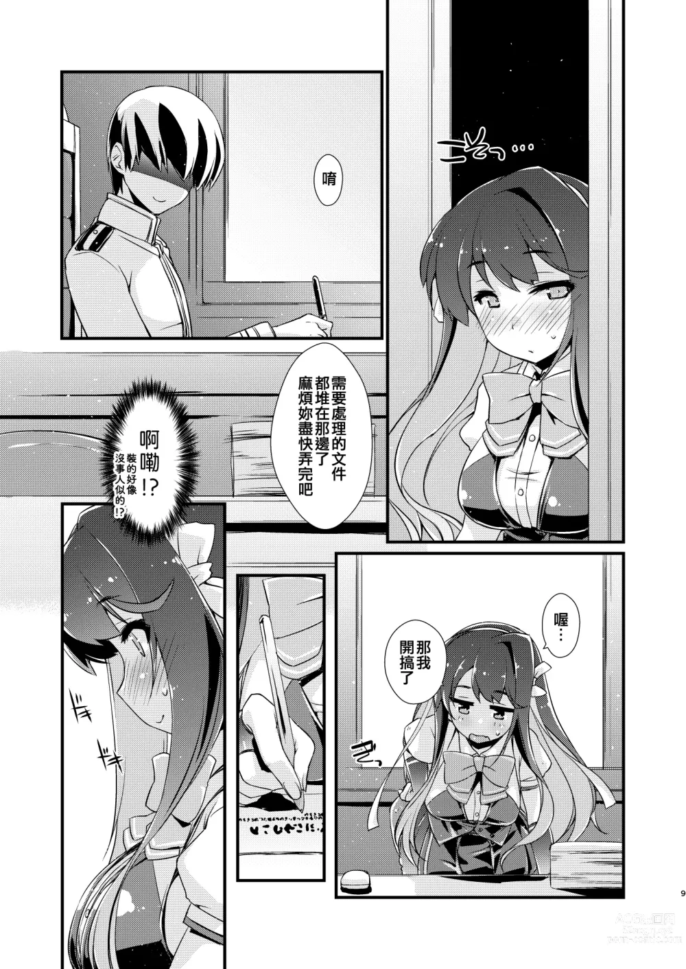 Page 9 of doujinshi Naganami-sama no Yowai Toko.