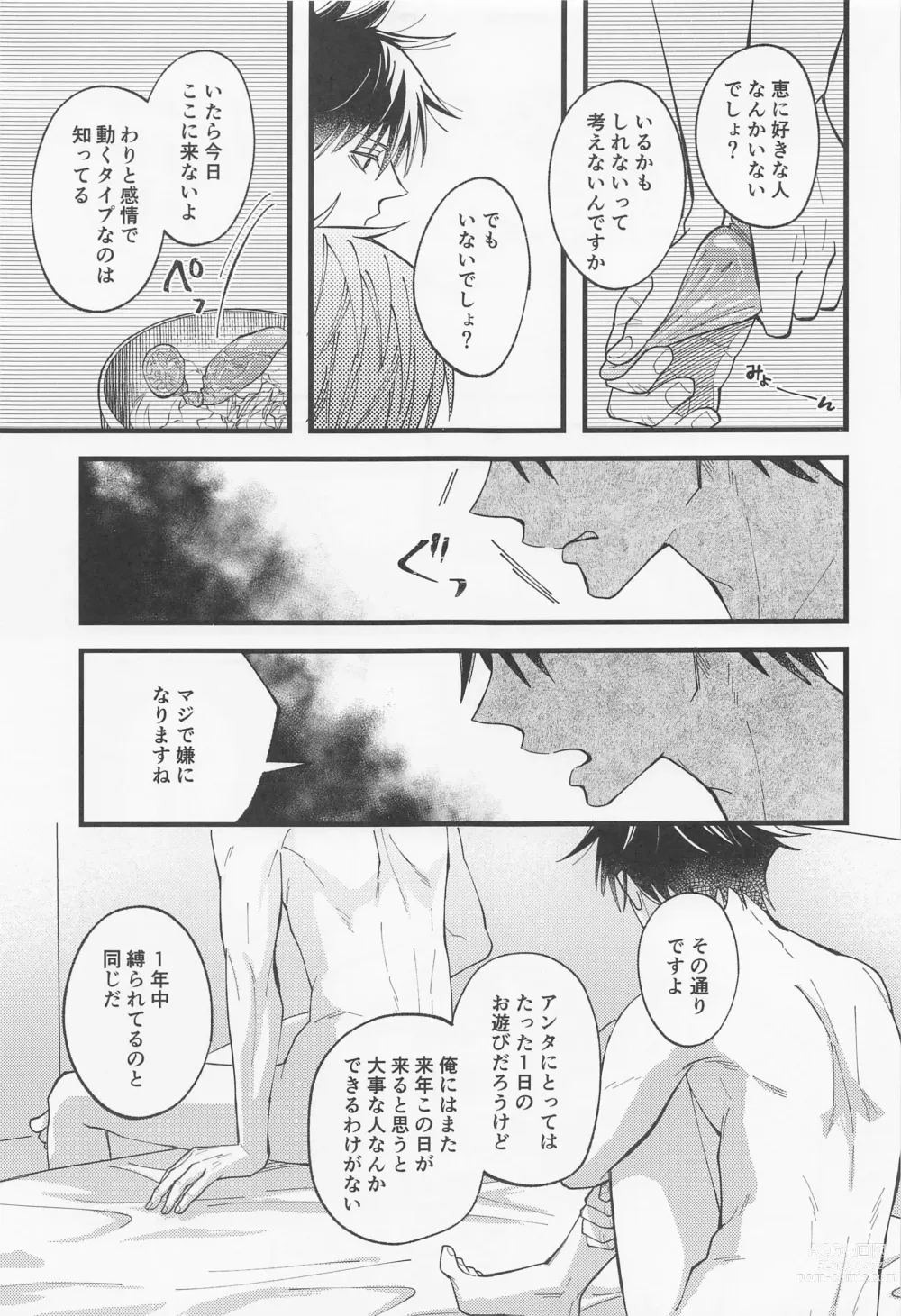 Page 24 of doujinshi Kyou dake Waratte, Boku o Yurushite