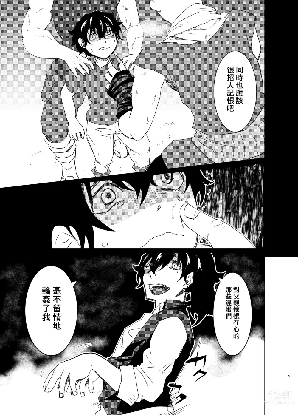 Page 9 of doujinshi Doutei Kishi-sama x Asobinin Youhei