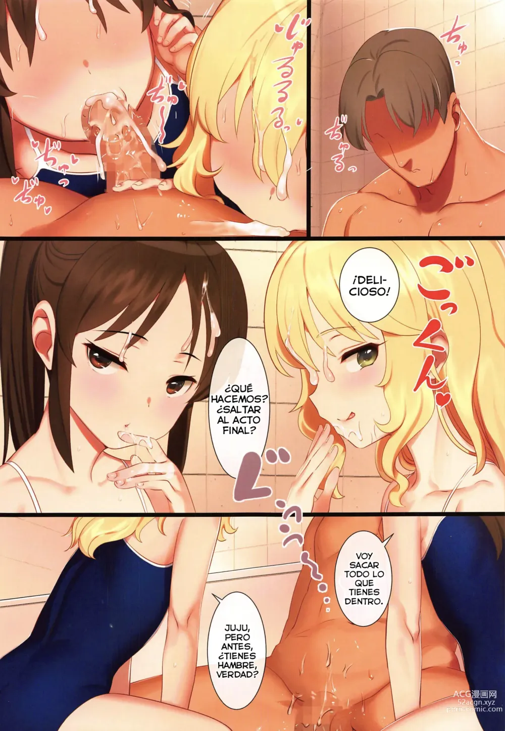 Page 12 of doujinshi Tsukarehatete Kaettara Arisu to Momoka ga Seiteki ni Iyashimakutte kuremashita.