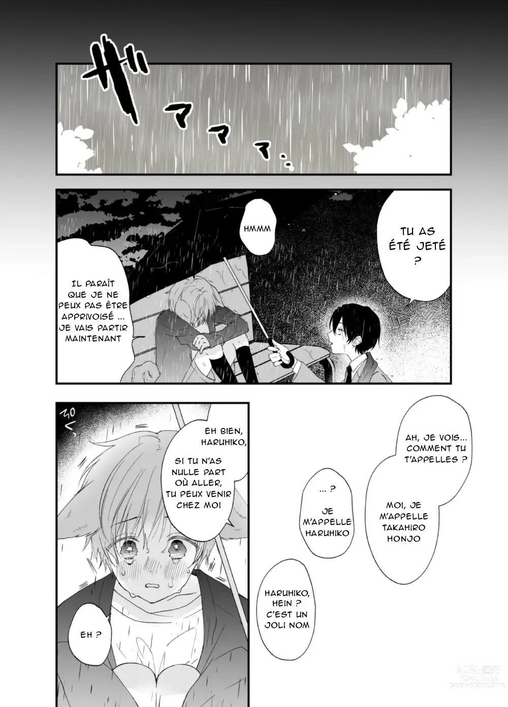 Page 2 of doujinshi Suterareta Kemonohito ga Hirowarete mesuka Choukyou de Pet ni naru hanashi