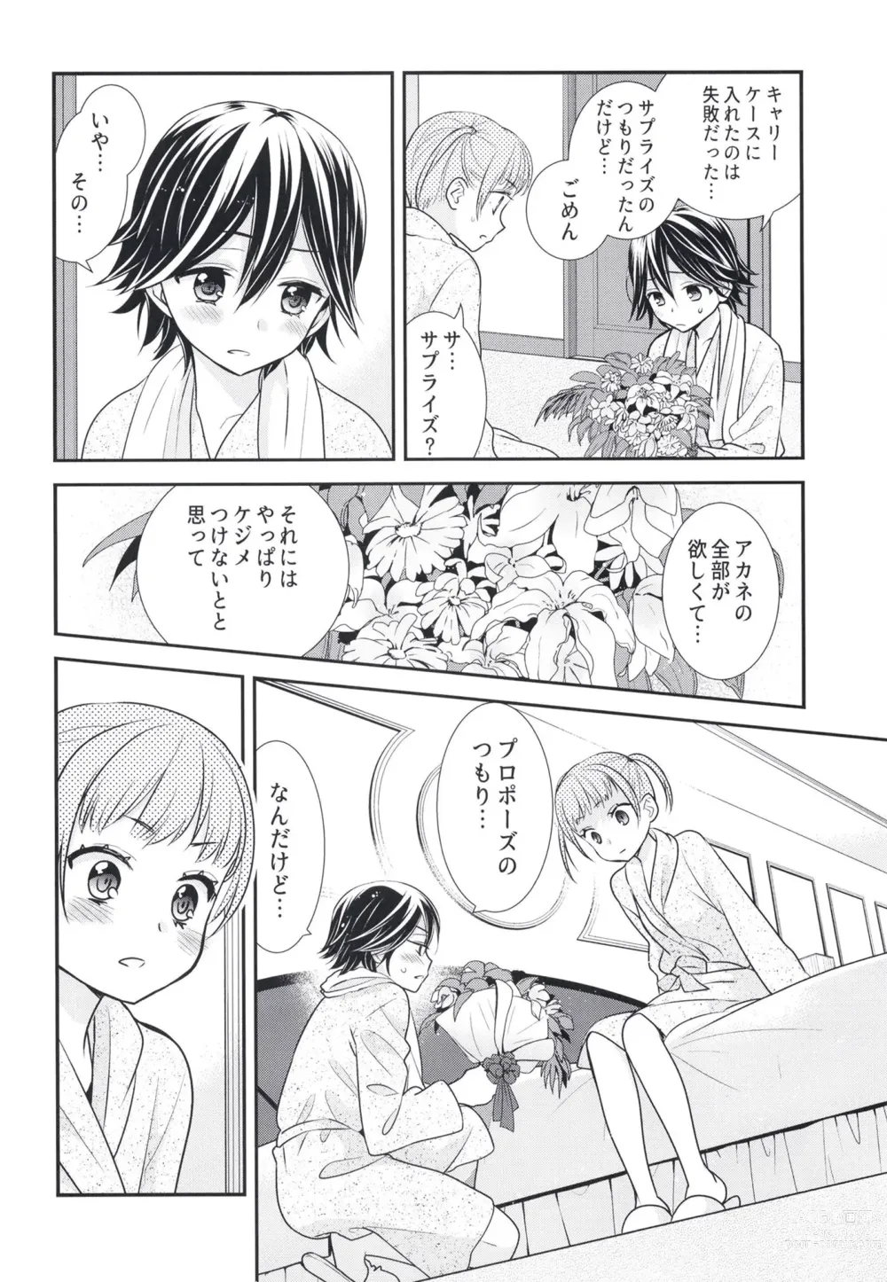 Page 18 of doujinshi Futaritomo,   Hajimete.