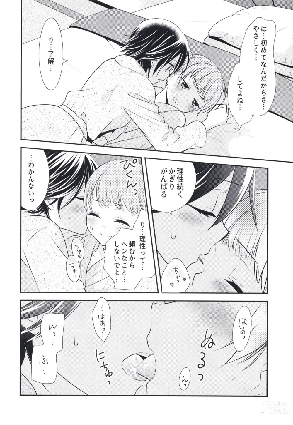 Page 22 of doujinshi Futaritomo,   Hajimete.