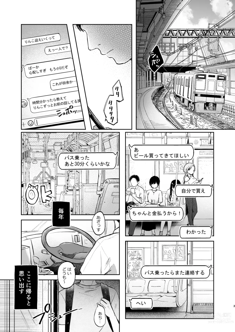 Page 2 of doujinshi Rinko to Ojisan no Hajimete no Natsuyasumi