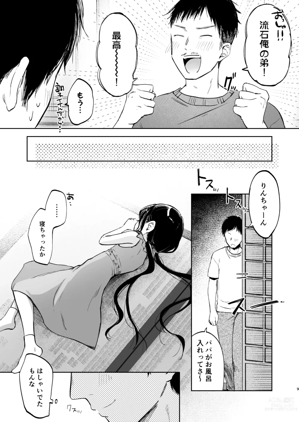 Page 8 of doujinshi Rinko to Ojisan no Hajimete no Natsuyasumi