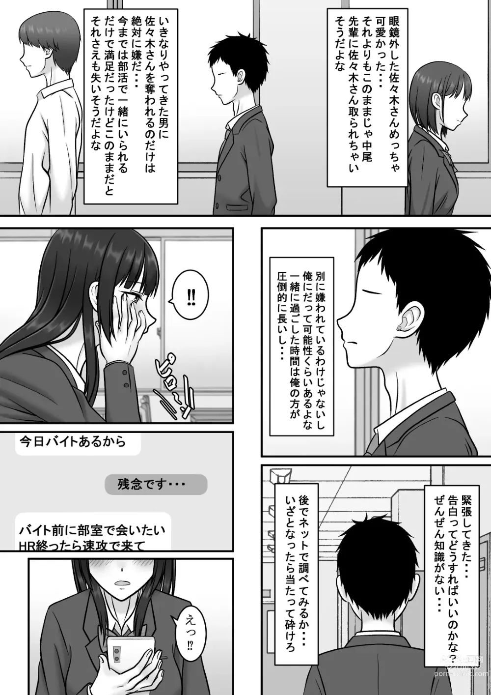 Page 34 of doujinshi Kininaru Jimikei Joshi to Futarikiri  no  Bukatsu o  Mankitsu Shite Itara Itsu no Ma nika Ubawareteita Hanashi