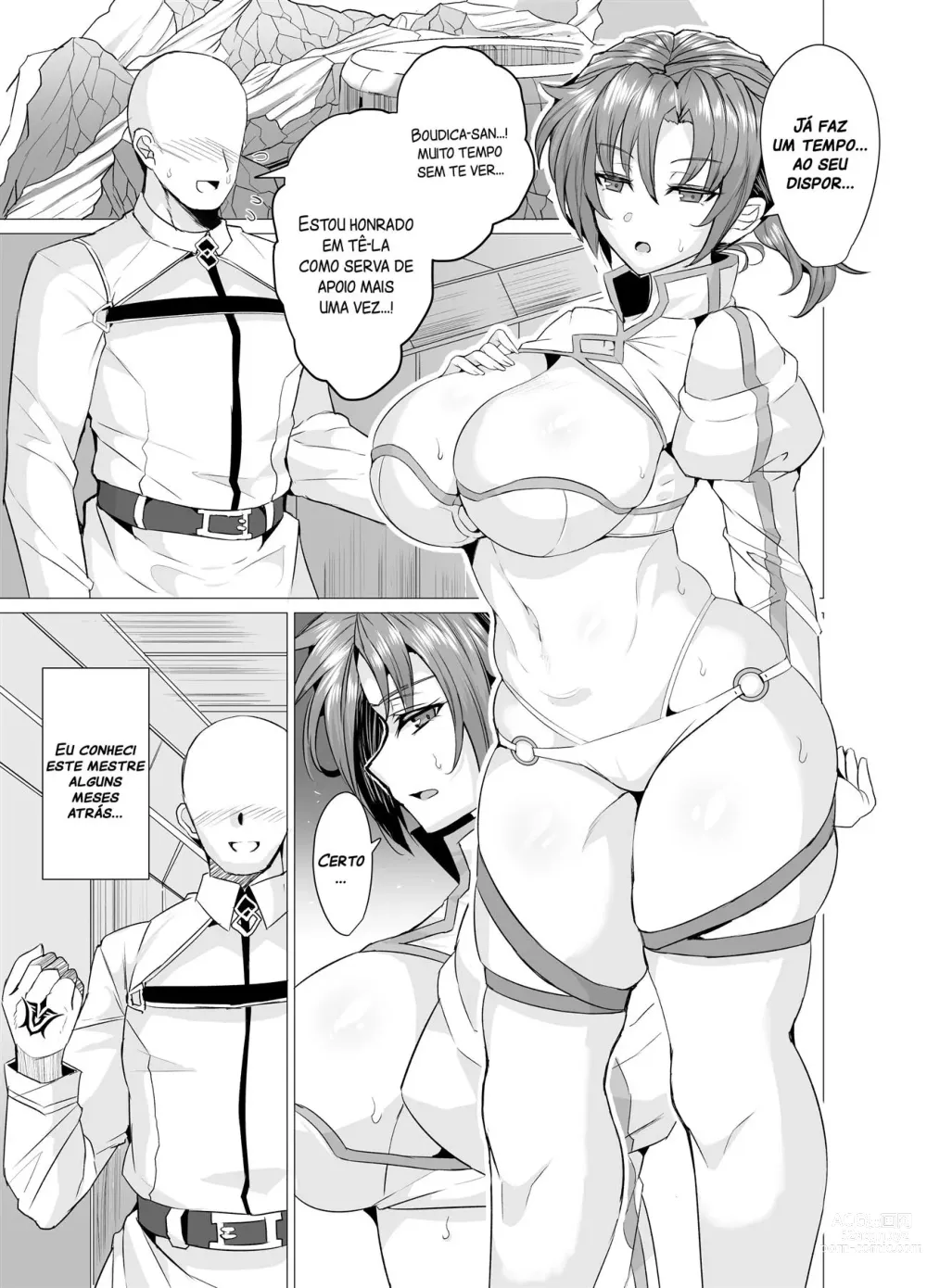 Page 2 of doujinshi Eu Quero Fazer Muitas Coisas Indecentes Com a  Mama Boudica!!