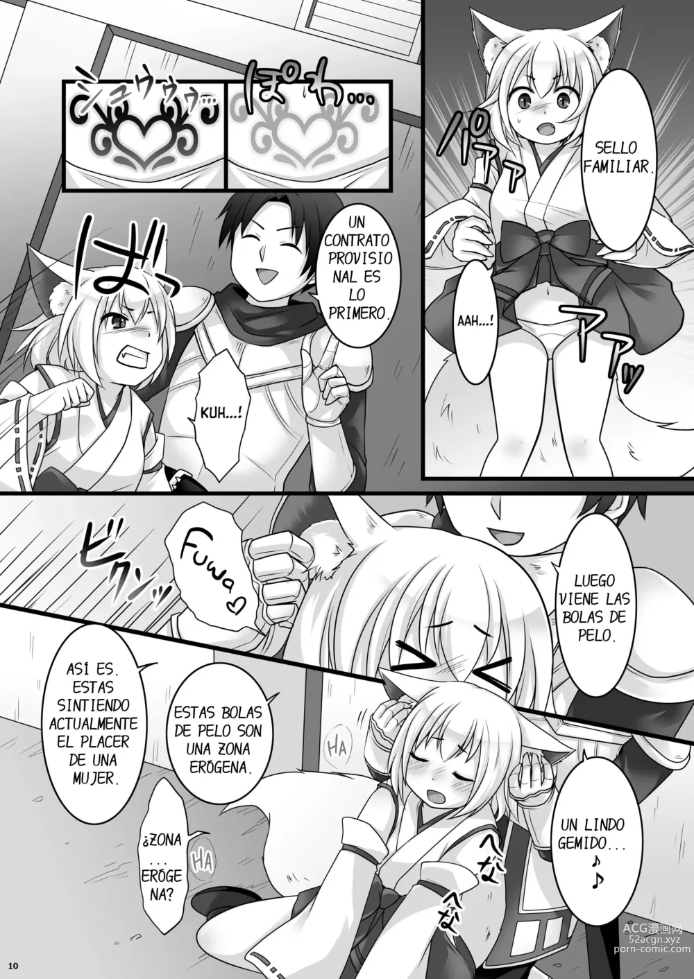 Page 11 of doujinshi Ippan Heishi Akira ga Shitennou Tamamo wo Tsukaima ni Dekita Wake