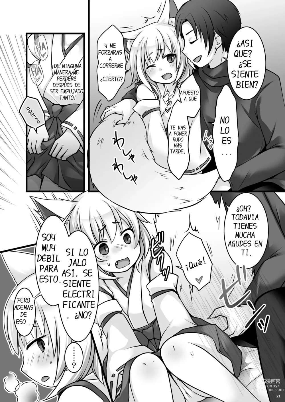 Page 22 of doujinshi Ippan Heishi Akira ga Shitennou Tamamo wo Tsukaima ni Dekita Wake