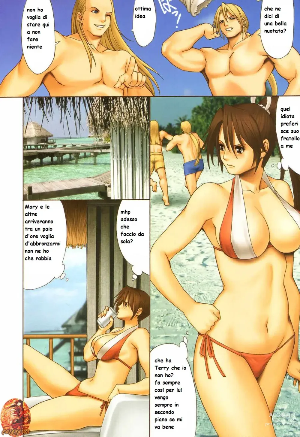 Page 2 of doujinshi mai si diverte con tre ragazzi