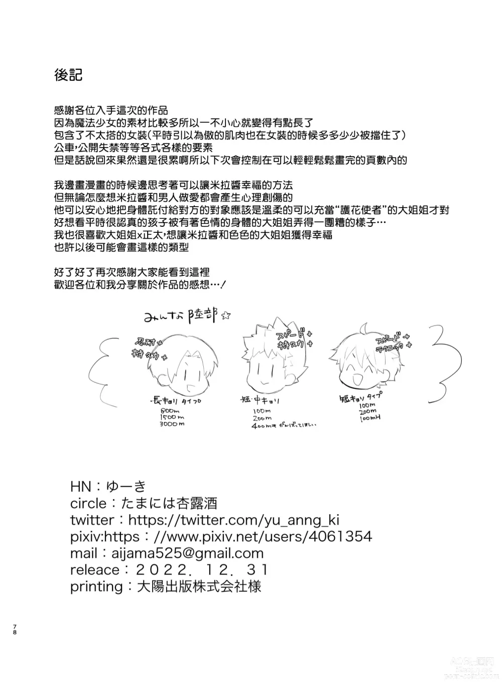 Page 77 of doujinshi Mahou Shoujo Mirakuru Mirachan丨魔法少女奇蹟米拉醬 (decensored)