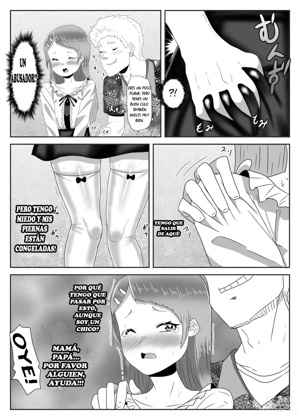 Page 11 of doujinshi Batsu Game de Josou Sanpo Saserareteitara Ikemen Futanari Musume ni Tasukeraremashita