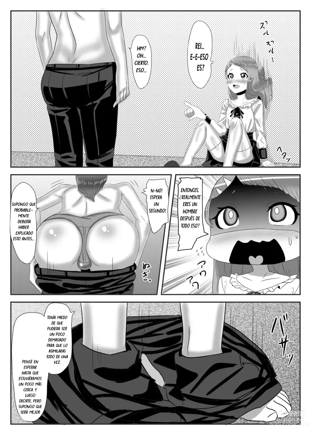 Page 26 of doujinshi Batsu Game de Josou Sanpo Saserareteitara Ikemen Futanari Musume ni Tasukeraremashita