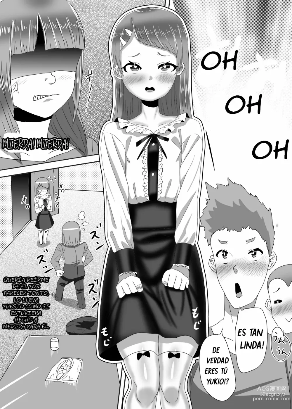 Page 7 of doujinshi Batsu Game de Josou Sanpo Saserareteitara Ikemen Futanari Musume ni Tasukeraremashita