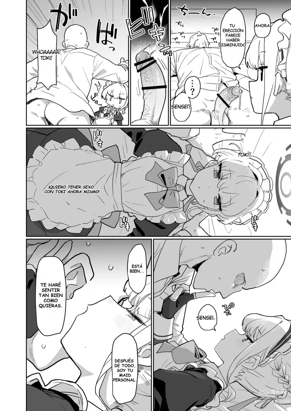 Page 13 of doujinshi Dokidoki Toki Meki Maid Kiss