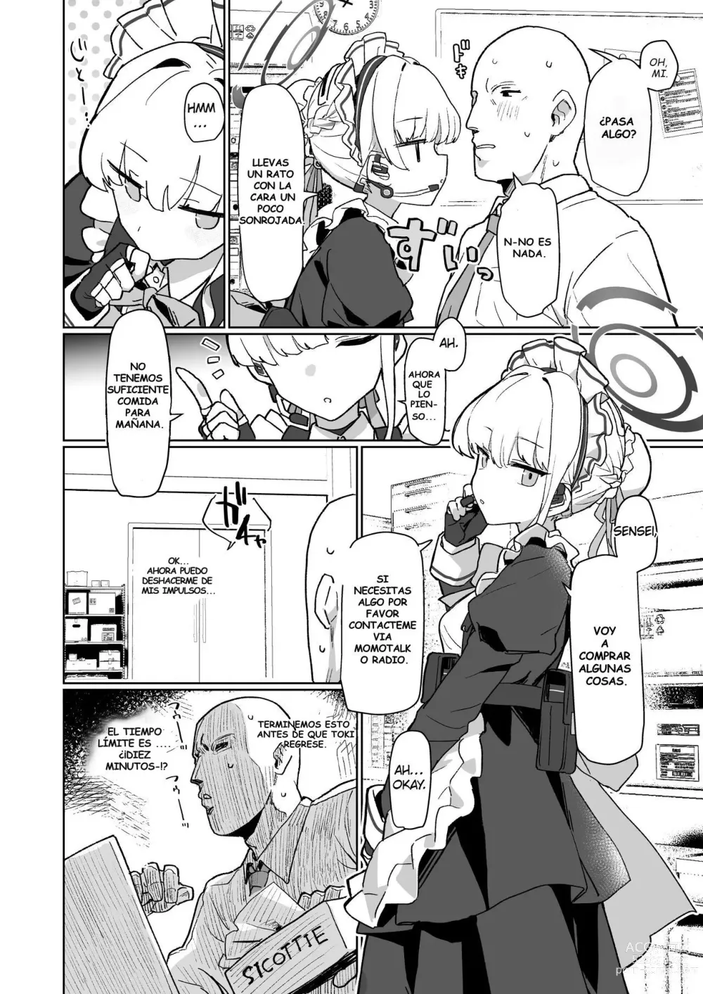 Page 3 of doujinshi Dokidoki Toki Meki Maid Kiss